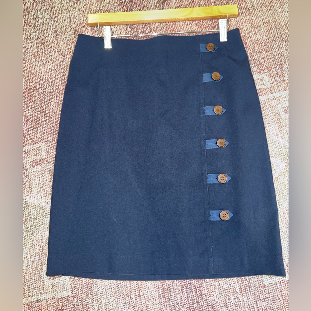 J. McLaughlin navy Serina pencil skirt NWOT size 6